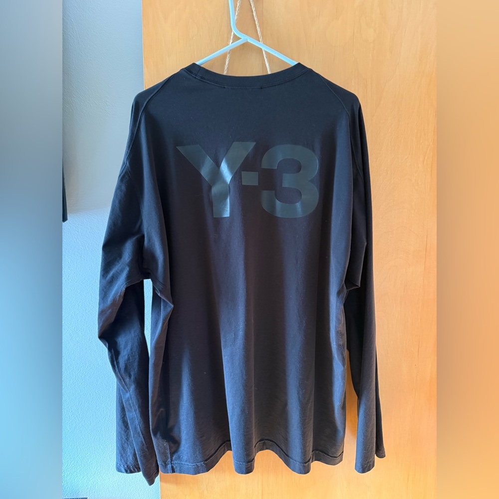 Adidas Y-3 long Sleeve Logo Tee Yohji Yamamoto